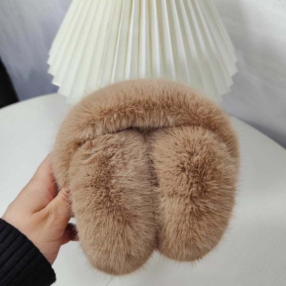 Pyhlmscde Unisex Warm Furry Winter Outdoor EarMuffs Foldable Ear Warmer, Earmuffs for Women, Ear Muffs for Winter Women, Winter Earmuffs for Women