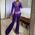 thumbnail image 1 of Pyhlmscde Women Velour Suits 2 Piece Outfits Suit, Loungewear Sets Woman, Jumpsuits for Women, 2 Piece Sets for Women, 1 of 6