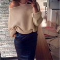 thumbnail image 1 of Pyhlmscde Women's 2024 Solid Long Sleeve Pullover Knit Chunky Sweater, Cardigan Sweaters For Women, Sweaters For Women, Chunky Cardigan, 1 of 3
