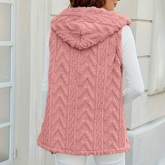 Pyhlmscde Women's 2025 Winter Fleece Long Vest Jackets Outerwear, Womens Tops, Puffer Vest Women, Fall Coats