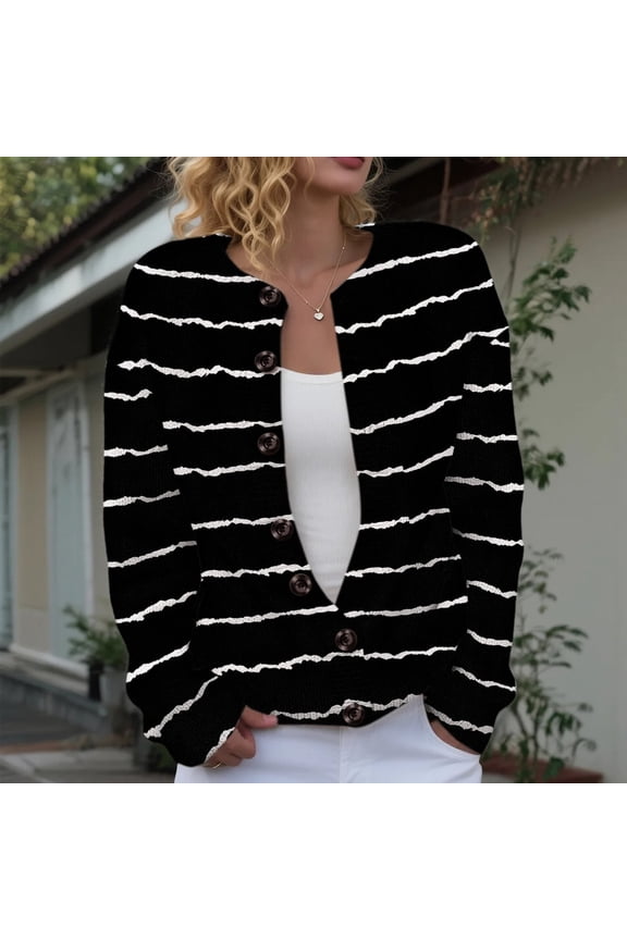 Women's Button Down Long Sleeve Sweaters Coat, Womens Tops, Cardigan Sweaters for Women, Jackets for Women