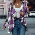 thumbnail image 1 of Pyhlmscde Women's Casual Long Sleeve Lightweight Fall Jacket Work Clothes, Womens Tops, Flannel Shirt Women 1, Flowy Tops for Women, 1 of 5