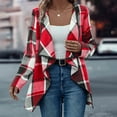 thumbnail image 1 of Pyhlmscde Women's Casual Long Sleeve Lightweight Fall Jacket Work Clothes, Womens Tops, Flannel Shirt Women 1, Flowy Tops for Women, 1 of 5