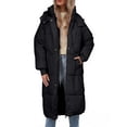thumbnail image 1 of Pyhlmscde Women's Casual Long Waisted Thick Warm Cotton Down Coat, Winter Coats for Women, Long Puffer Coat Women, Winter Clothes for Women, 1 of 6
