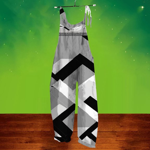 Pyhlmscde Women's Casual Loose Overalls Jumpsuits Floral One Piece Square Neck Shirred Pants with Pockets, Anthropologie Inspired Jumpsuit, Fringe Tops for Women, Striped Romper for Women