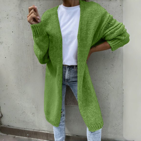 Pyhlmscde Women's Casual Open Front Chunky Knit Cardigan Sweater Coat, Cardigan Sweaters for Women, Womens Tops, Fall Clothes