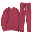 thumbnail image 1 of Pyhlmscde Women's Casual Solid Color Jacket Sweatshirt Trousers, Sweat Set for Women, Fall Clothes for Women, Lounge Sets for Women, 1 of 4