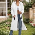 thumbnail image 1 of Pyhlmscde Women's Coat Solid Color Button Long Cardigan Coat, Fall Coats, Womens Tops, Women Fall Clothes, 1 of 5