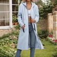 thumbnail image 1 of Pyhlmscde Women's Coat Solid Color Button Long Cardigan Coat, Fall Coats, Womens Tops, Women Fall Clothes, 1 of 5
