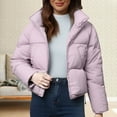 thumbnail image 1 of Pyhlmscde Women's Colored Cotton Padded Cardigan Coat, Puffer Jacket, Womens Tops, Cardigan for Women, 1 of 6