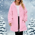 thumbnail image 1 of Pyhlmscde Women's Fashion Casual Fleece Zipper Long Coat, Winter Coats for Women, Winter Clothing for Women, Womens Cardigan Sweaters, 1 of 6