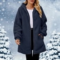 thumbnail image 1 of Pyhlmscde Women's Fashion Casual Fleece Zipper Long Coat, Winter Coats for Women, Winter Clothing for Women, Womens Cardigan Sweaters, 1 of 6