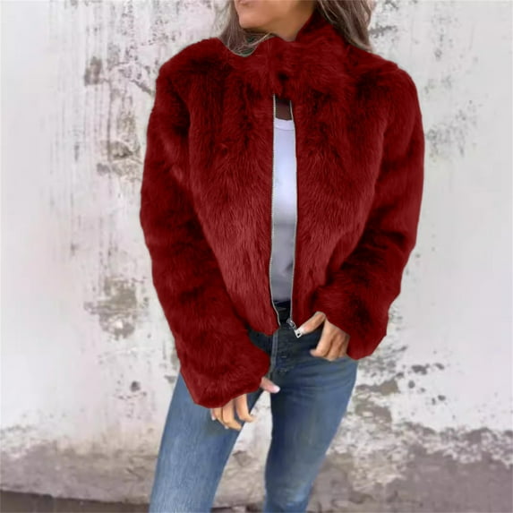 Pyhlmscde Women's Fashion Cropped Faux Jacket, Fall Coats, Women's Coats, Leather Jacket Women