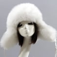 thumbnail image 1 of Pyhlmscde Women's Faux Trapper Hat, Winter Hats for Women, Beanie for Women, Women Hats, 1 of 3