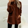 thumbnail image 1 of Pyhlmscde Women's Full Zip Soft Fleece Lightweight Long Sleeve Outerwear, Fall Coats, Womens Tops, Fleece Jacket Women, 1 of 5