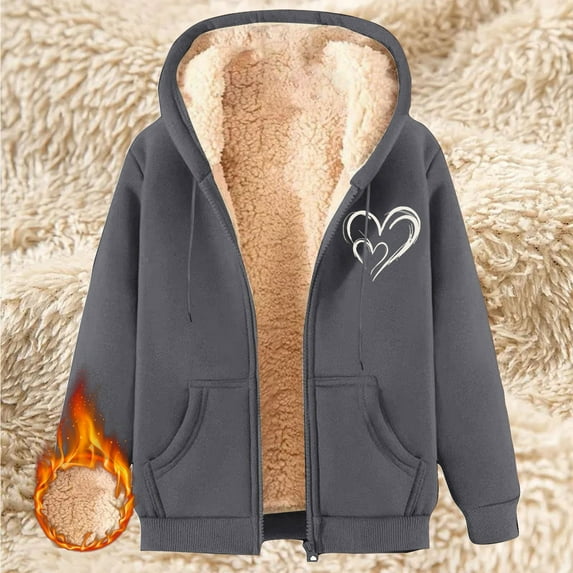 Pyhlmscde Women's Lamb Wool Winter Thick Warm Coat, Womens Tops, Cardigan Sweaters for Women, Fall Coats