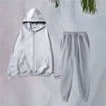 thumbnail image 1 of Pyhlmscde Women's Leisure Winter Fleece Plush Suits, 2 Piece Sets for Women, Long Sleeve Shirts for Women, Fall Outfits for Women, 1 of 4