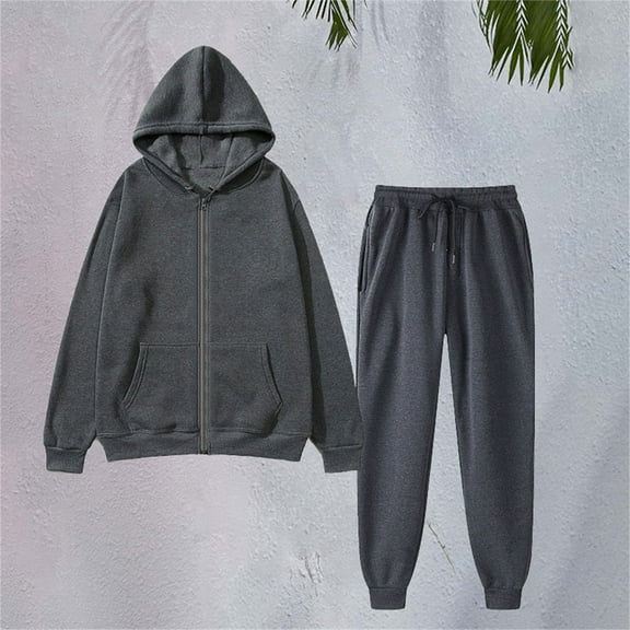 Pyhlmscde Women's Leisure Winter Fleece Plush Suits, 2 Piece Sets for Women, Long Sleeve Shirts for Women, Fall Outfits for Women