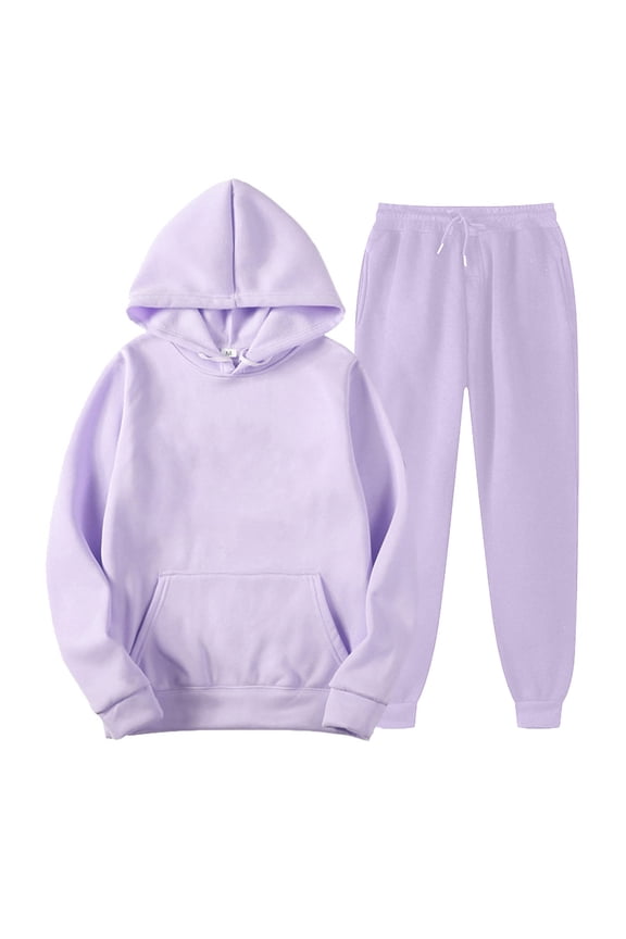 Women's Leisure Winter Plush Sweatsuit, Sweatsuits for Women, Two Piece Sets for Women, Women Fall Clothes