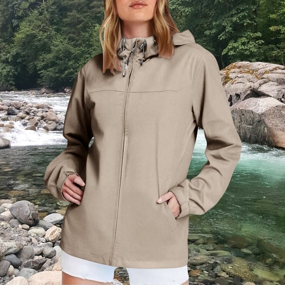 Pyhlmscde Women's Lightweight Hiking Windbreaker Jackets, Womens Tops, Windbreaker Jacket Women, Winter Clothing for Women