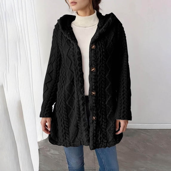 Pyhlmscde Women's Lightweight Casual Winter Coat Outwear Cardigan, Cardigan Sweaters for Women, Womens Jacket, Coats for Women