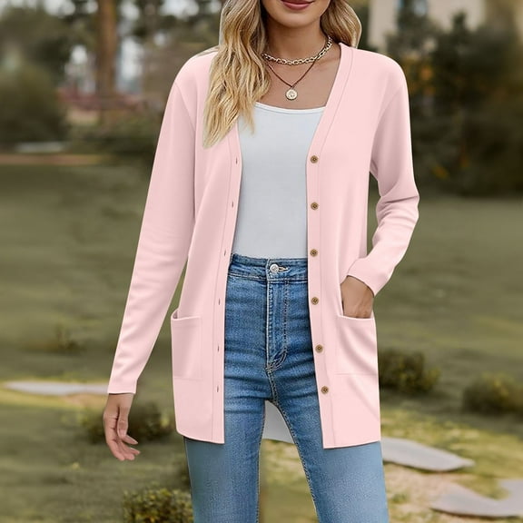 Pyhlmscde Women’s Lightweight Soft Knit Cardigan, Womens Tops, Knit Cardigan, Blazer Jackets for Women