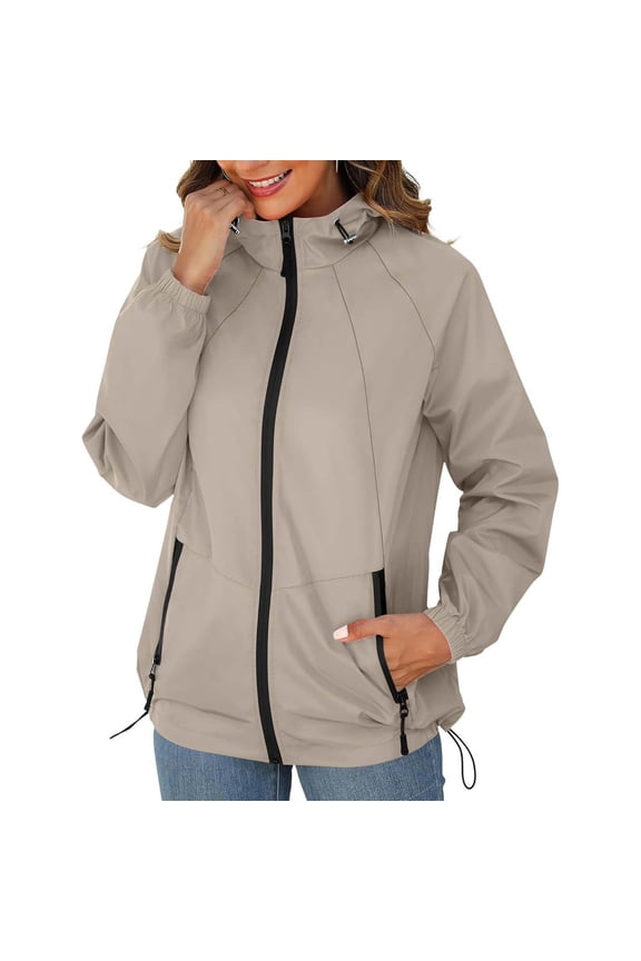 Women's Lightweight Windbreaker Jacket, Womens Tops, Long Coat Women, Windbreaker Jacket Women