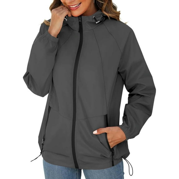 Pyhlmscde Women's Lightweight Windbreaker Jacket, Womens Tops, Windbreaker Jacket Women, Winter Clothing for Women