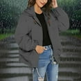 thumbnail image 1 of Pyhlmscde Women's Lightweight Windbreaker Jacket for Outdoor, Womens Tops, Knit Cardigan, Trench Coat Women, 1 of 5
