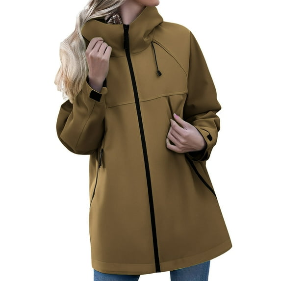 Pyhlmscde Women's Lightweight Windbreaker Raincoat, Jackets for Women, Fall Outfits for Women, Women Fall Clothes
