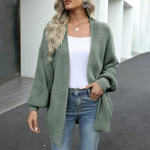 Pyhlmscde Women's Long Sleeve Casual Lightweight Cardigan Sweater, Long Sleeve Shirts for Women, Womens Tops, Flowy Tops for Women