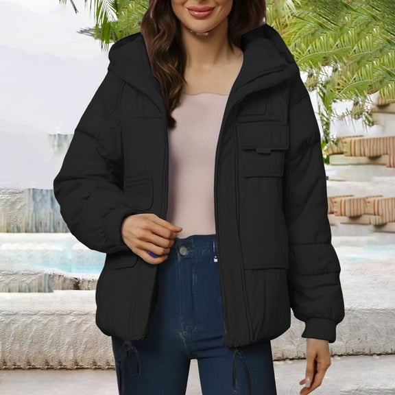 Pyhlmscde Women's Loose And Large Sized Cotton Padded Jackets, Winter Clothing for Women, Winter Coats for Women, Puffer Jacket Womens