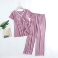 thumbnail image 1 of Pyhlmscde Women's Maternity Pajamas 2 Piece Outfits Sets, Womens Short Sleeve Tops, 2 Piece Sets for Women, Lounge Sets for Women, 1 of 4