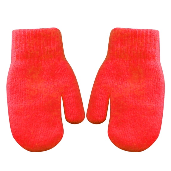 Pyhlmscde Women's Mittens Stretchy Soft Thickened Solid Color Glovws, , ,