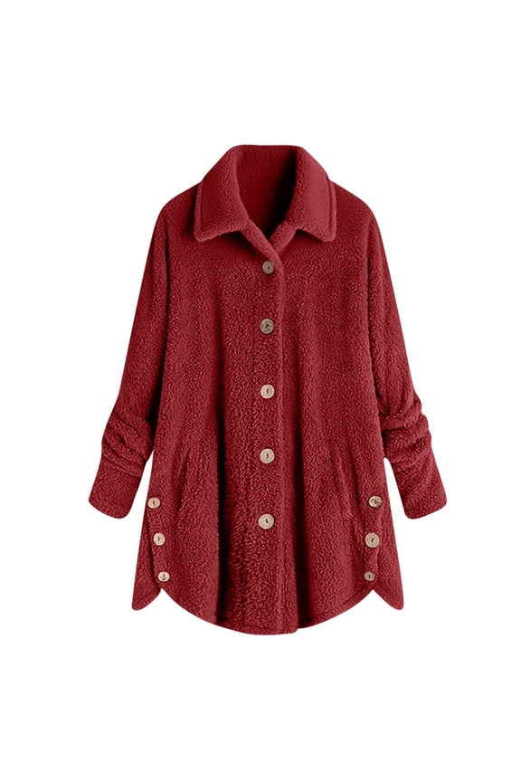 Women's Plus Size Fuzzy Fleece Coat, Cardigan for Women, Trench Coat Women, Women Fall Clothes
