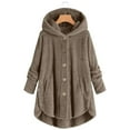 thumbnail image 1 of Pyhlmscde Women's Plus Size Fuzzy Fleece Coat, Fall Coats, Cardigan for Women, Knit Cardigan, 1 of 6
