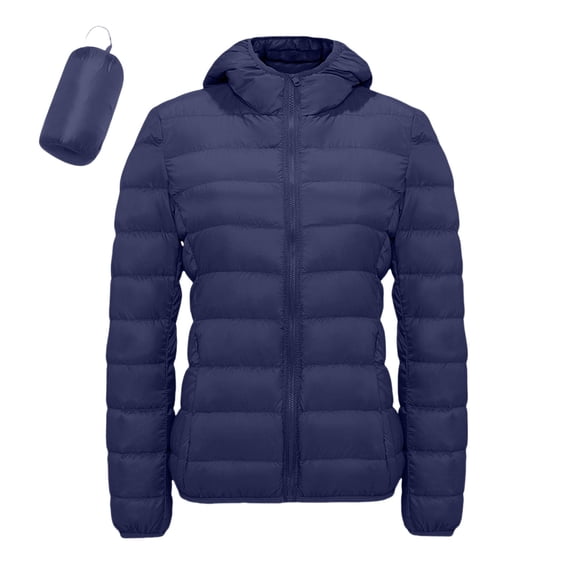 Pyhlmscde Women's Plus Size Lightweight Down Packable Solid Color Puffer Coats, Women Winter Coats, Fall Jackets, Puffer Jacket Womens