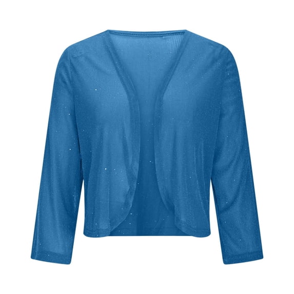 Pyhlmscde Women's Sequin Long Sleeve Open Front Cardigan Jackets, Jackets for Women, Sequin Jackets for Women, Womens Winter Clothes