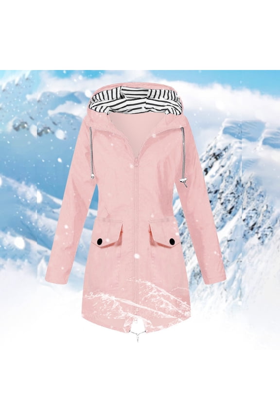 Women's Ski Jacket Warm Winter Coat Hooded Snowboarding Jackets Waterproof Mountain Windbreaker for Hiking Traval, Ski Jacket Woman Waterproof,Womens Ski Jacket Waterproof Insulate