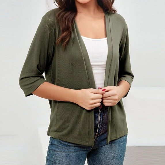 Pyhlmscde Women's Solid Color Knitted Sweater Cardigan, Womens Tops, Cardigan Sweaters for Women, Chunky Cardigan Sweaters for Women