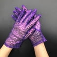 thumbnail image 1 of Pyhlmscde Women's Sparkling Sequin Dance Gloves, Womens Gloves, Velvet Gloves, Winter Gloves, 1 of 4