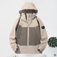 thumbnail image 1 of Pyhlmscde Women's Spring And Autumn Outdoor Camouflage Hooded Windproof And Mountaineering Light And Breathable Large Size Long Sleeved Sports Jacket, Fleece Jacket Women,Corduroy Shacket Women, 1 of 2