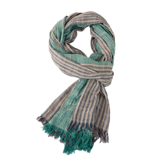 Pyhlmscde Women's Striped Color Blocked Lightweight Scarf, , ,