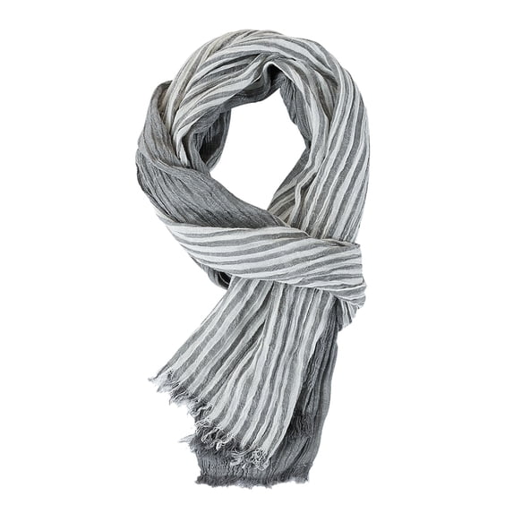 Pyhlmscde Women's Striped Color Blocked Lightweight Scarf, , ,