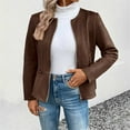 thumbnail image 1 of Pyhlmscde Women's Suede Zipper Short Jacket Coat, Womens Tops, Fall Tops for Women 2025, Jackets for Women, 1 of 6