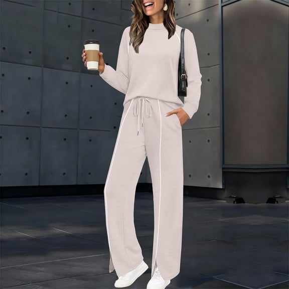 Pyhlmscde Women's Two Piece Fall Outfits Matching Sets, Women Fall Clothes, Sweatsuits Women 2 Piece Outfit, Two Piece Sets for Women