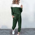 thumbnail image 1 of Pyhlmscde Women's Two Piece Outfit Long Sleeve Crewneck Pullover Tops And Long Pants Sweatsuits With Sweatpants, Women Sweater Sets 2 Piece Outfits, Suits For Women, Womens Set, 1 of 2
