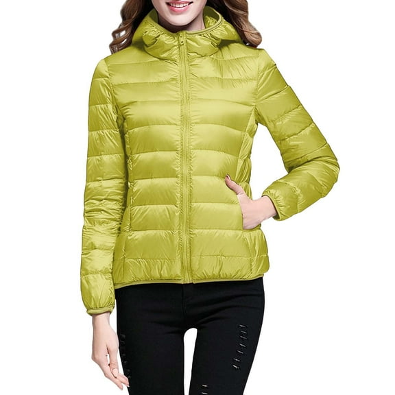 Pyhlmscde Women's Warm Lightweight Windproof Jacket, Windbreaker Jacket Women, Winter Coats for Women, Womens Tops