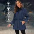 thumbnail image 1 of Pyhlmscde Women's Water Proof Packable Lightweight Windbreaker, Womens Tops, Windbreaker Jacket Women, Jackets for Women, 1 of 5