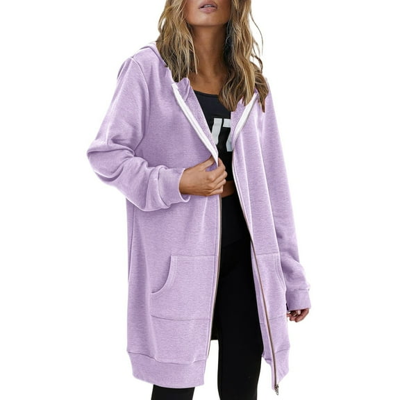 Pyhlmscde Women's Winter Mid Length Long Sleeved Winter Coat, Winter Clothing for Women, Womens Tops, Cardigan Sweaters for Women